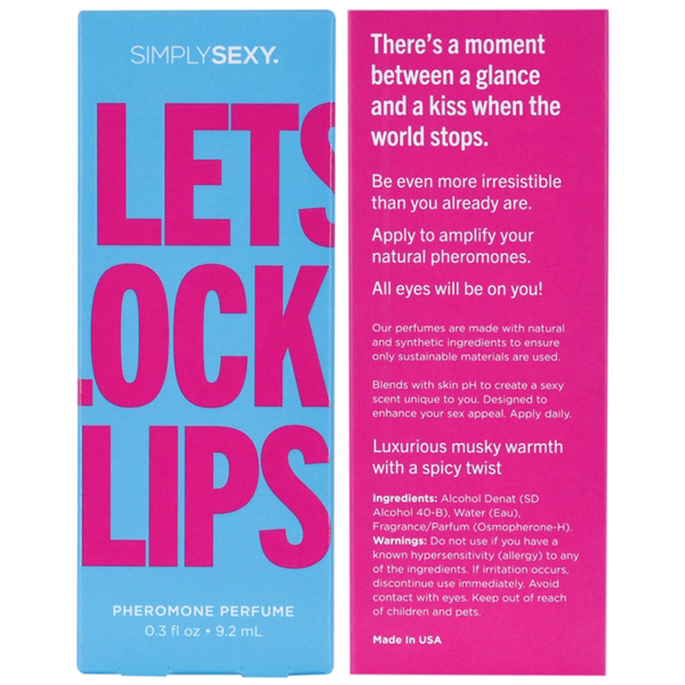 Simply Sexy Pheromone Perfume - Lets Lock Lips 0.3 Oz - Not Very Vanilla