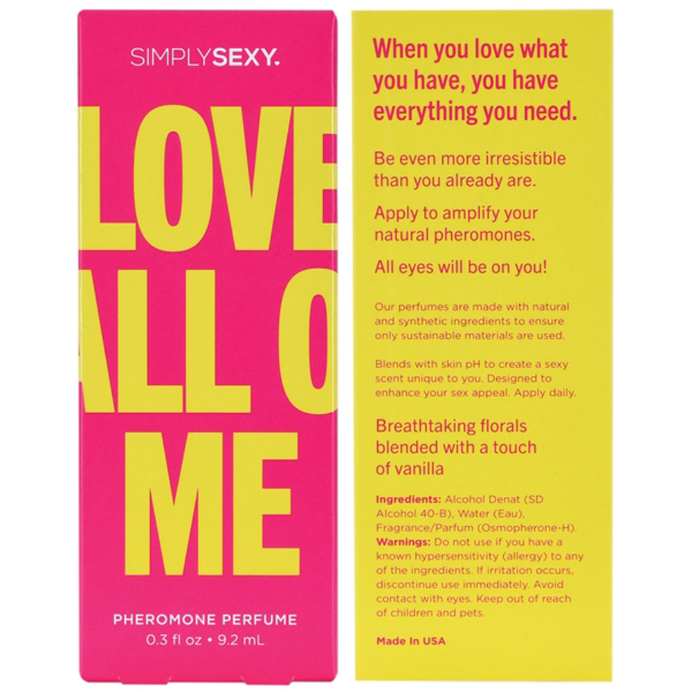 Simply Sexy Pheromone Perfume - Love All of Me 0.3 Oz - Not Very Vanilla