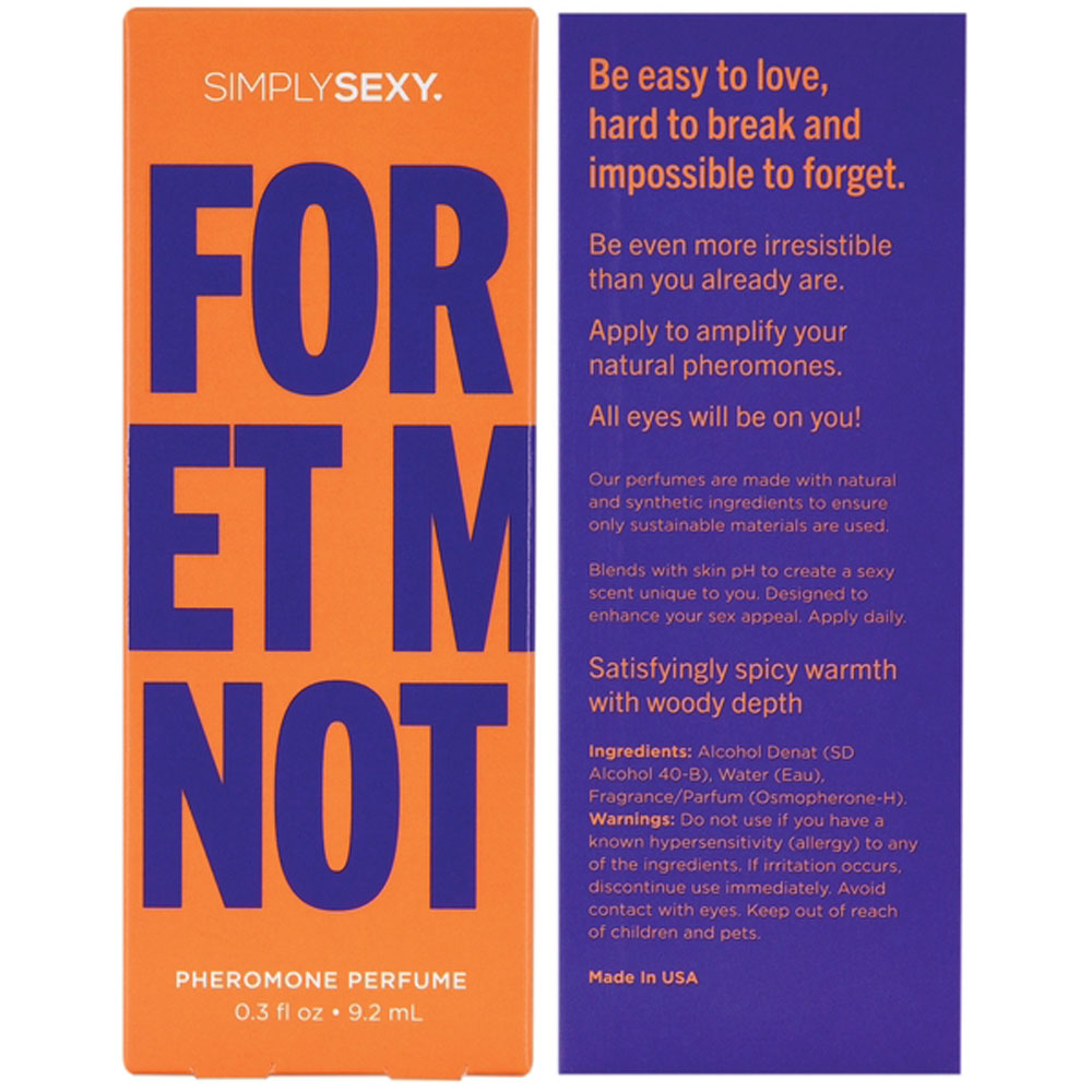 Simply Sexy Pheromone Perfume - Forget Me Not 0.3 Oz - Not Very Vanilla