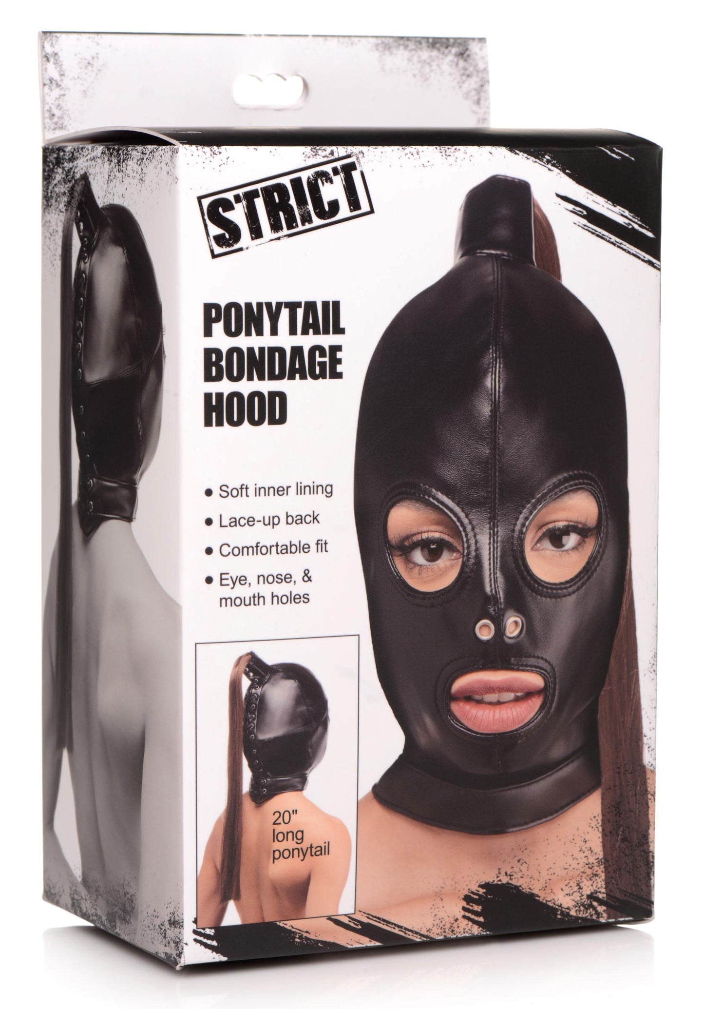 Ponytail Bondage Hood - Black - Not Very Vanilla