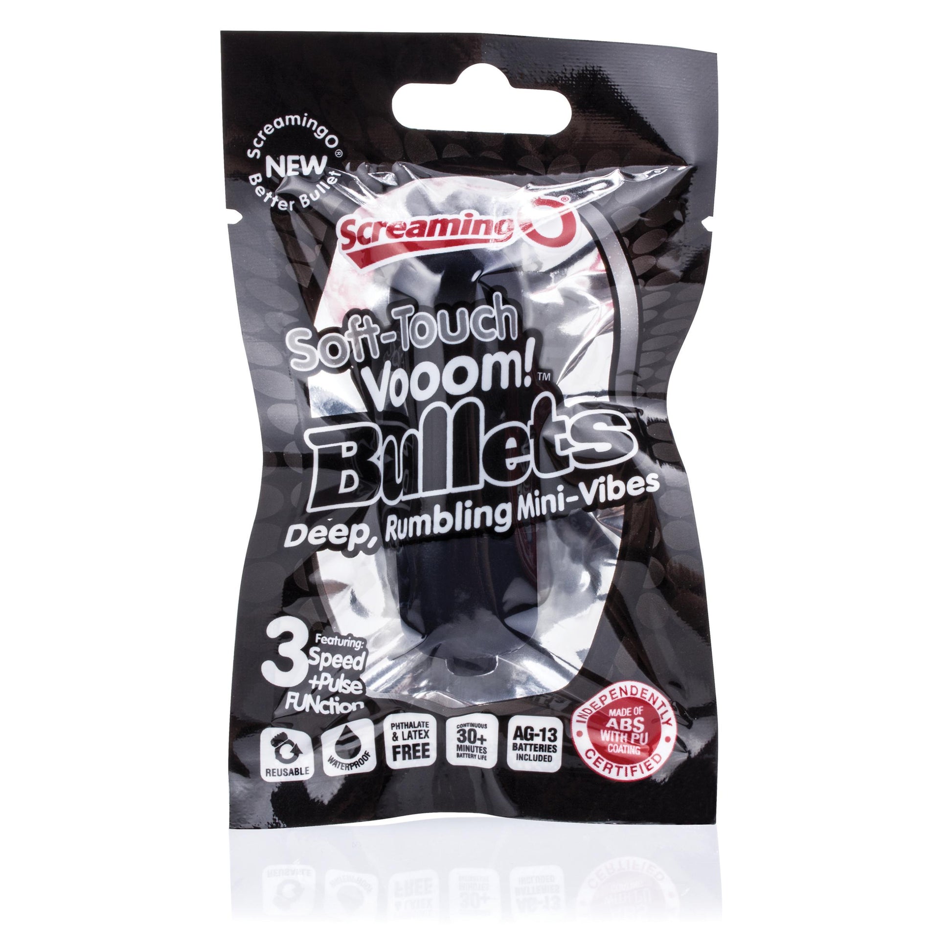 Soft-Touch Vooom! Bullets - Black - Not Very Vanilla