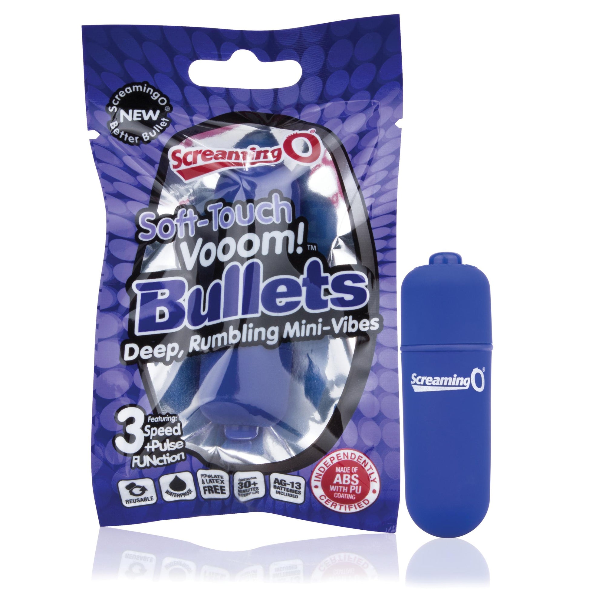 Soft-Touch Vooom! Bullets - Blue - Not Very Vanilla