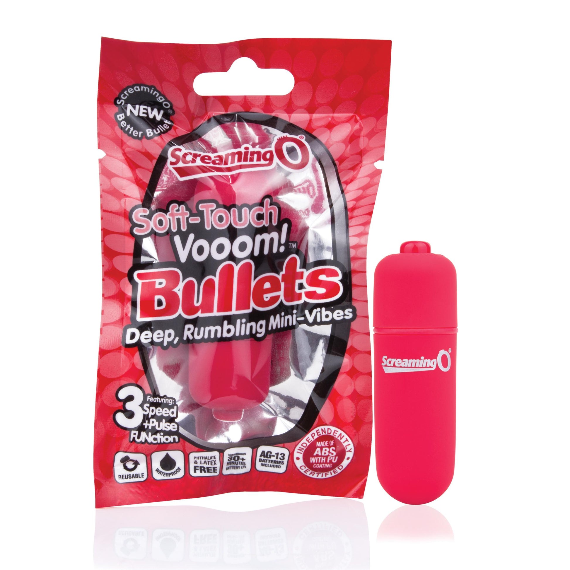 Soft-Touch Vooom! Bullets - Red - Not Very Vanilla