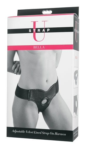 Bella Adjustable Velvet Lined Strap-on Harness - Not Very Vanilla