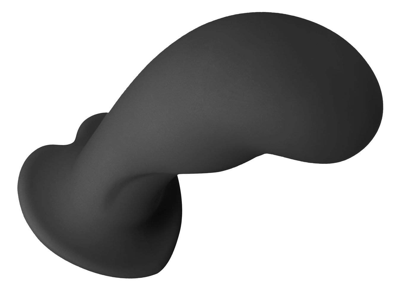 Heart on Silicone Harness Dildo - Black - Not Very Vanilla