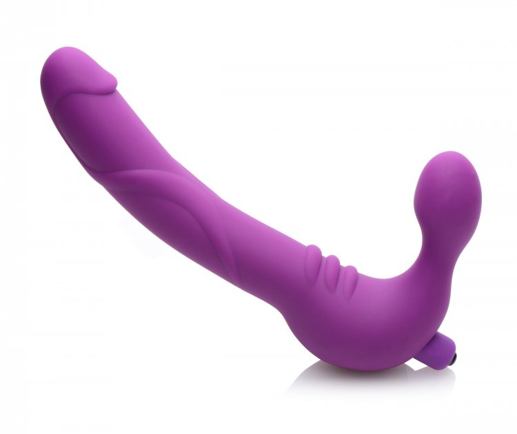 Royal Revolver Vibrating Strapless Strap- on Dildo - Purple - Not Very Vanilla