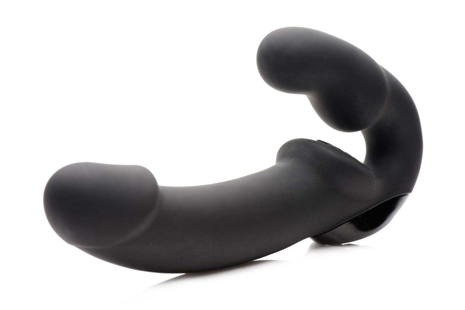 Urge Silicone Strapless Strap on With Remote - Black - Not Very Vanilla