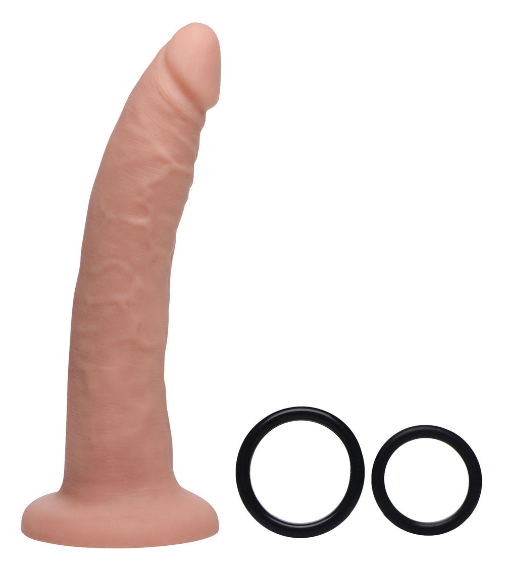 Charmed 7.5 Inch Silicone Dildo With Harness - Not Very Vanilla