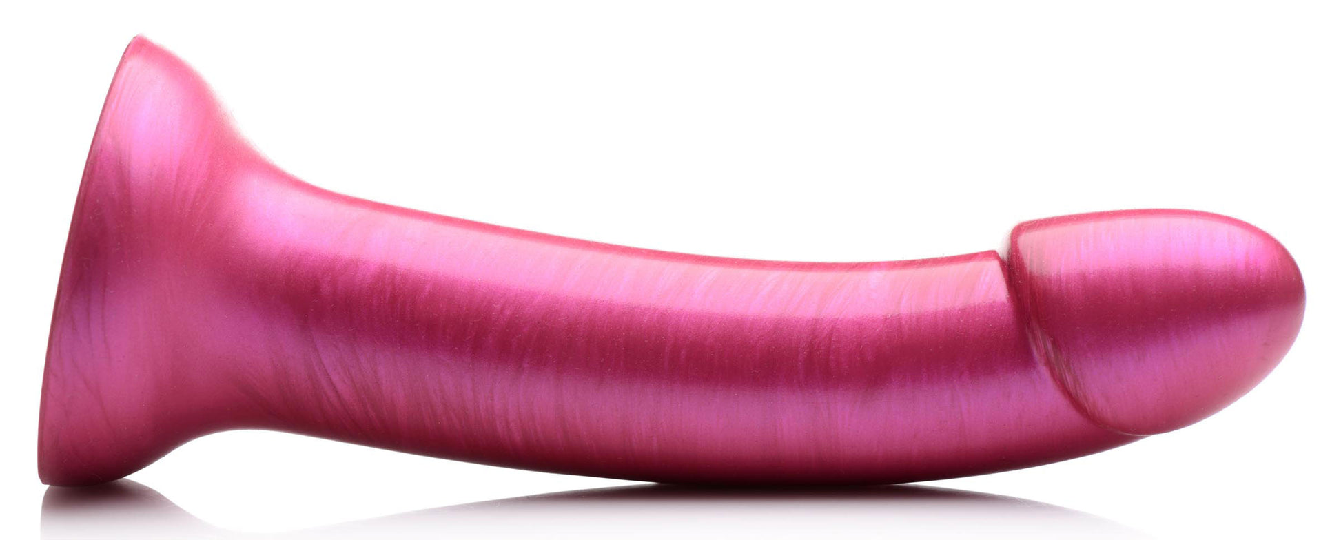 G-Tastic 7 Inch Metallic Silicone Dildo - Pink - Not Very Vanilla