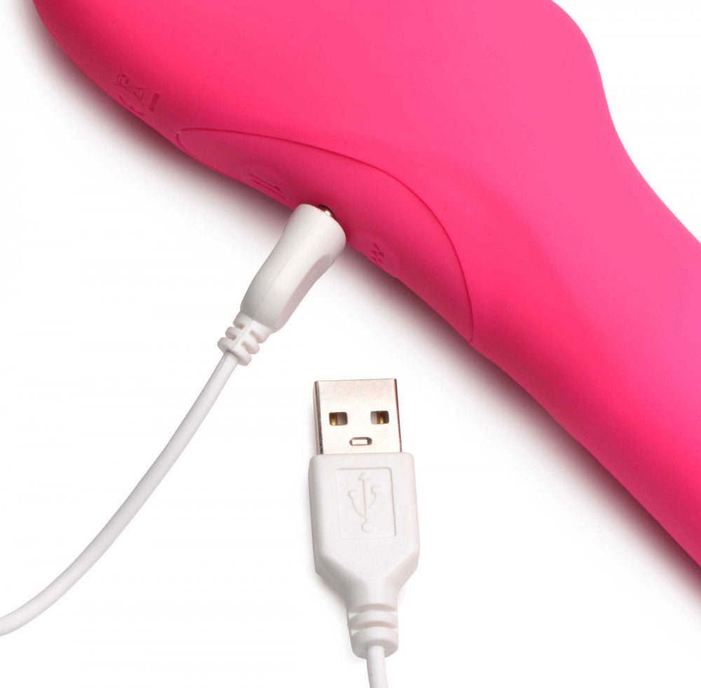 Mighty-Thrust Thrusting and Vibrating Strapless Strap-on With Remote - Pink - Not Very Vanilla