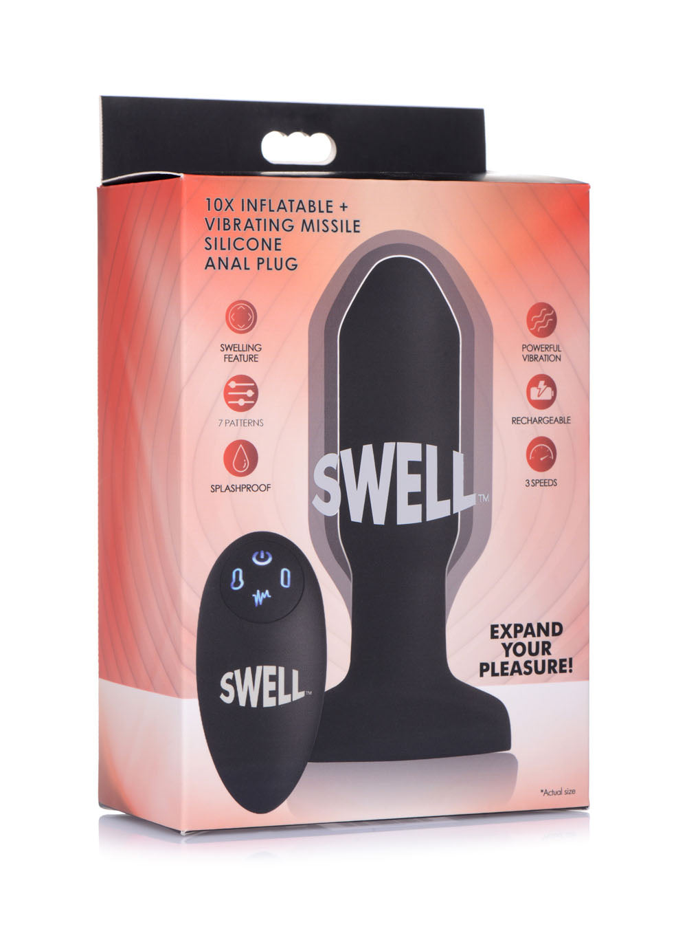 World's 1st Remote Control Inflatable 10x Missile Anal Plug - Not Very Vanilla