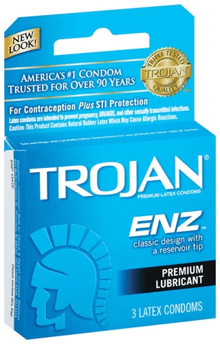 Trojan Enz Lubricated - 3 Pack - Not Very Vanilla