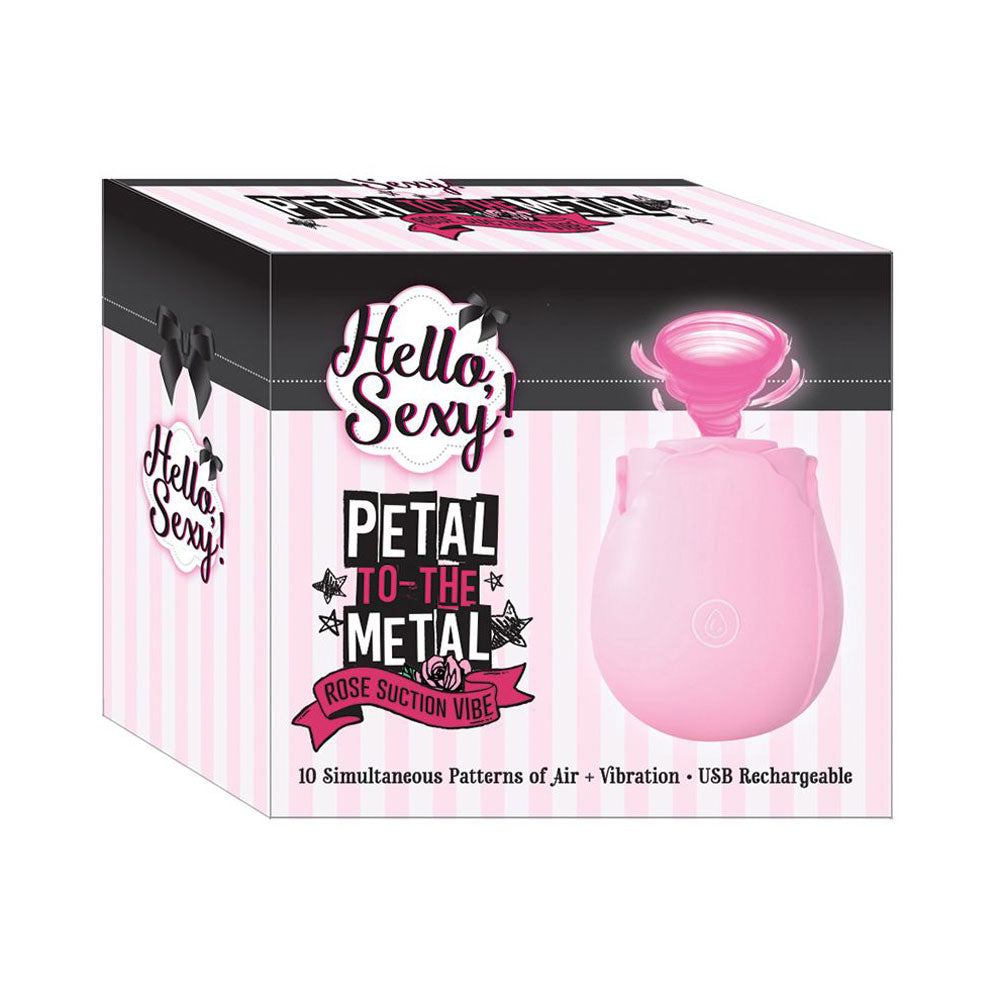 Petal to-the Metal Rose Suction Vibe - Not Very Vanilla