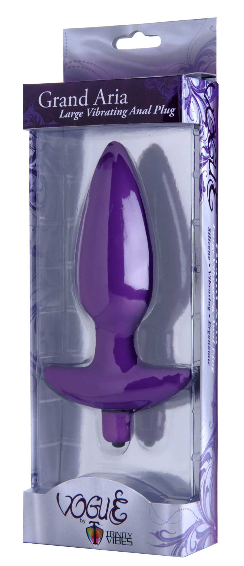 Aria Vibrating Silicone Anal Plug - Large - Not Very Vanilla