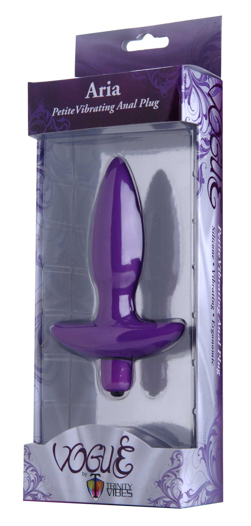 Aria Vibrating Silicone Anal Plug - Small - Not Very Vanilla