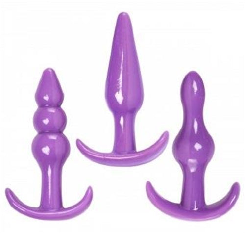 Anal Trainer 3 Piece Anal Play Kit - Purple - Not Very Vanilla