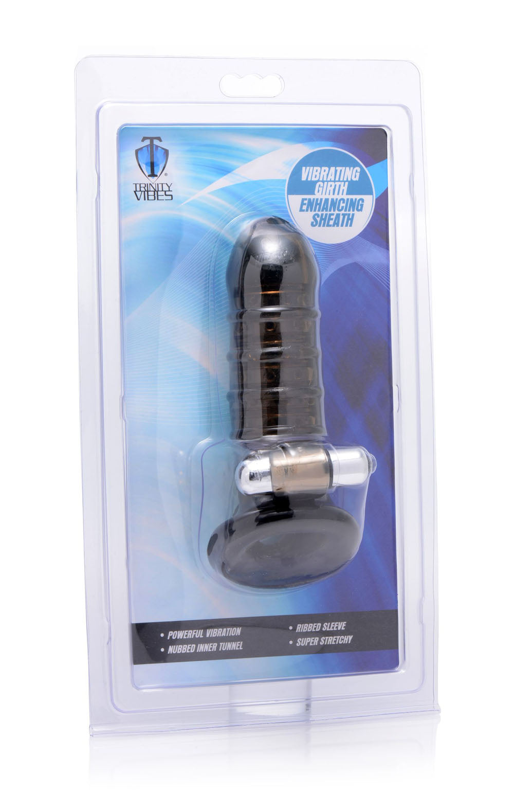 Vibrating Girth Enhancing Sheath - Black - Not Very Vanilla