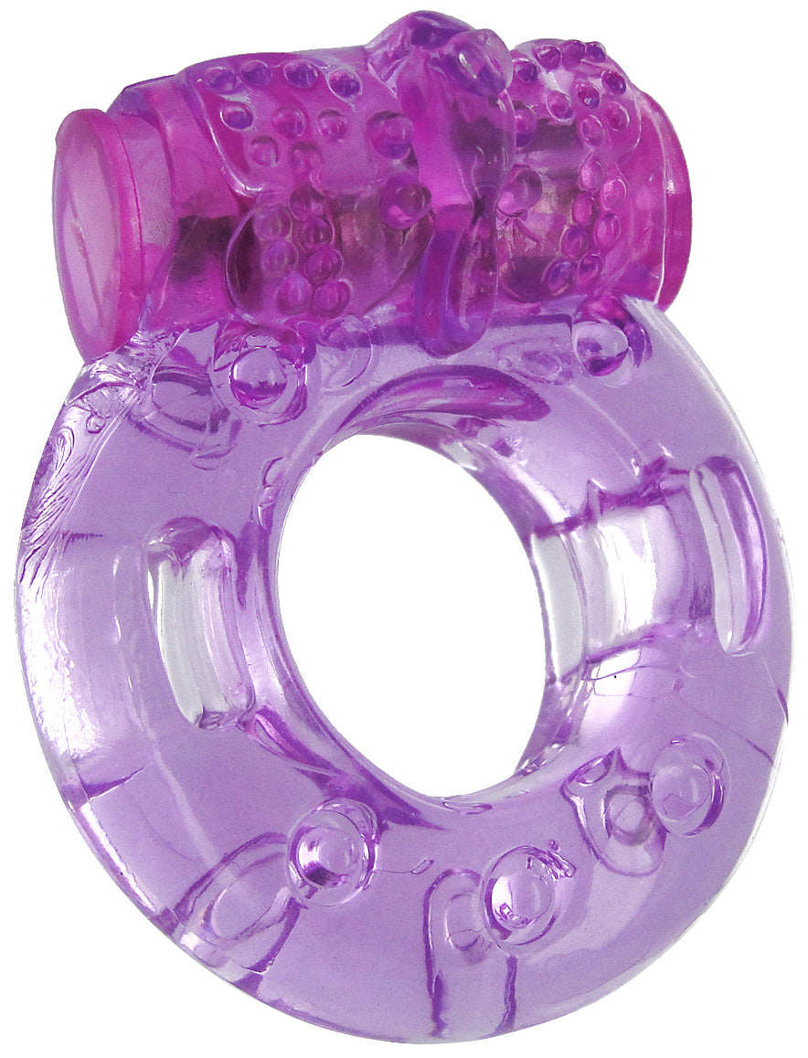 Orgasmic Vibrating Cock Ring - Purple - Not Very Vanilla