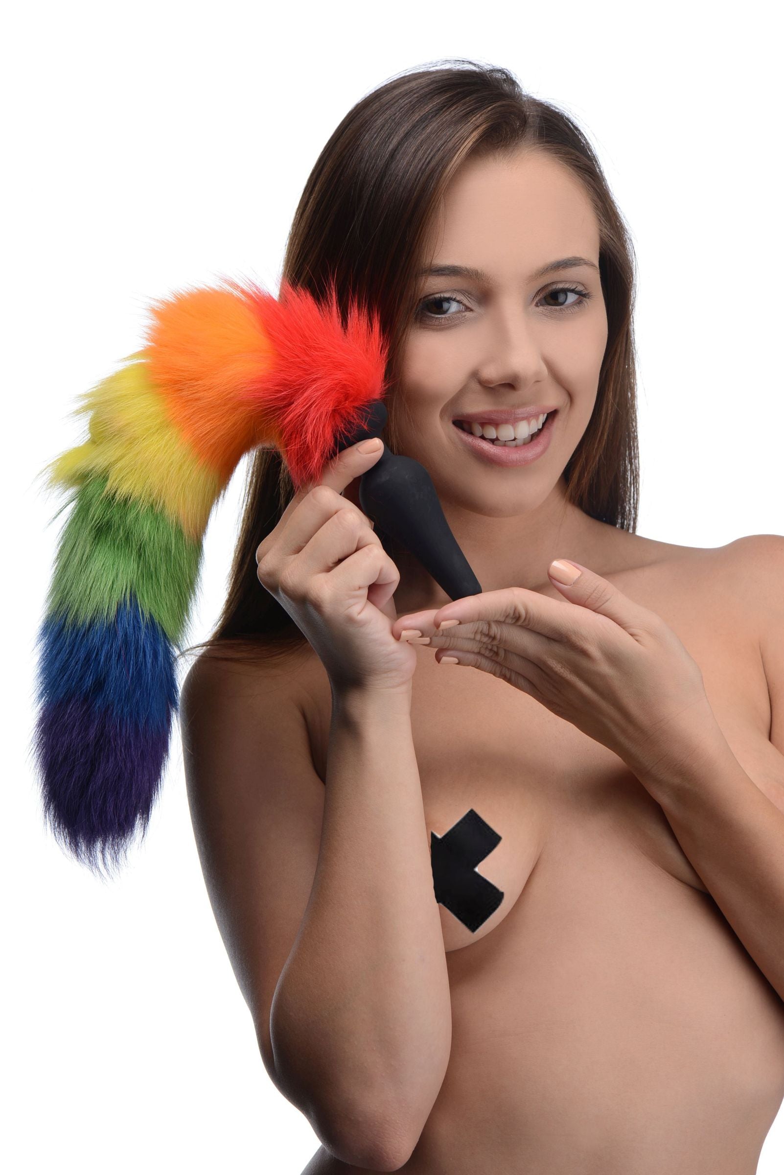 Rainbow Tail Anal Plug - Not Very Vanilla