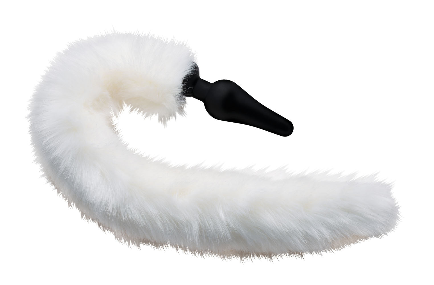 White Fox Tail Anal Plug and Ears Set - Not Very Vanilla