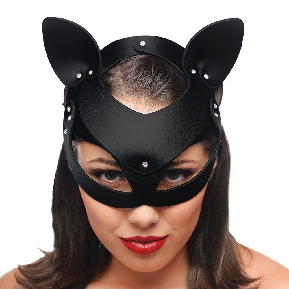 Black Cat Tail Anal Plug and Mask Set - Not Very Vanilla