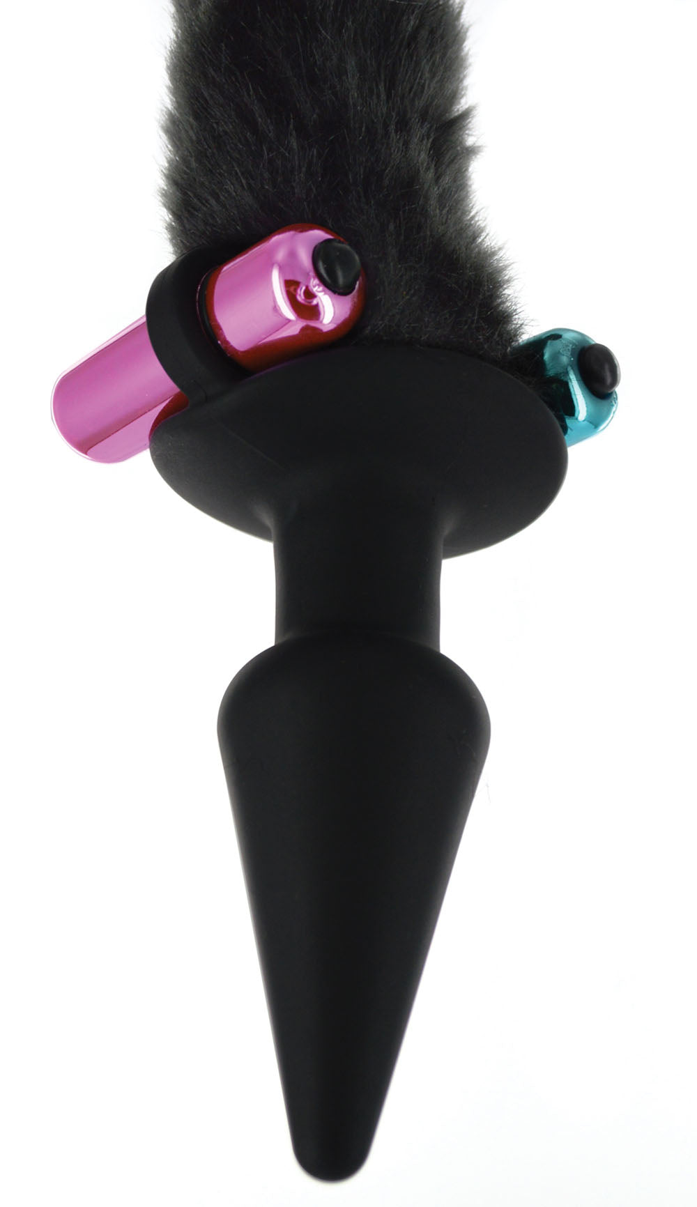 Black Cat Tail Anal Plug and Mask Set - Not Very Vanilla