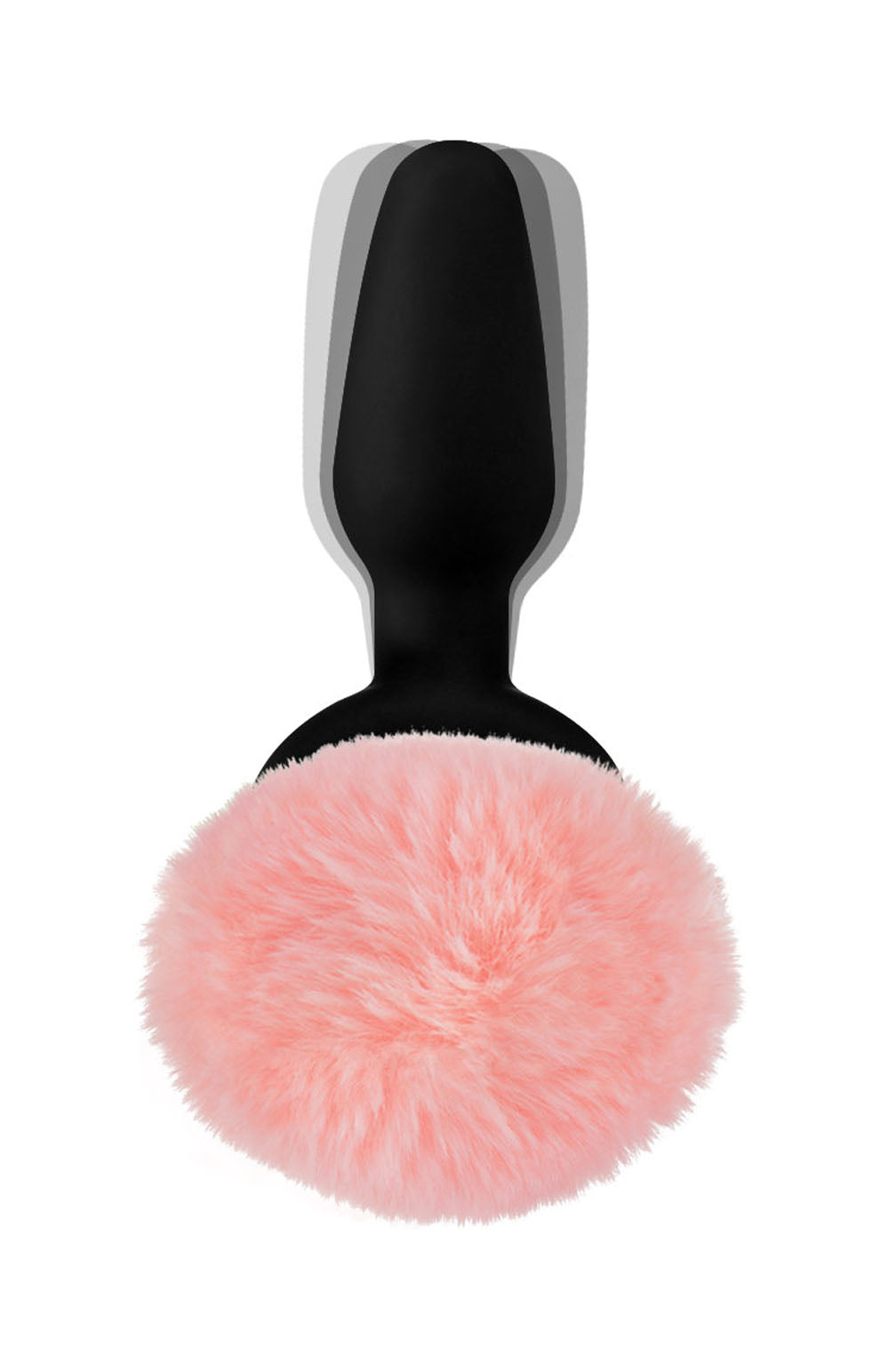 Pink Bunny Tail Vibrating Anal Plug - Not Very Vanilla