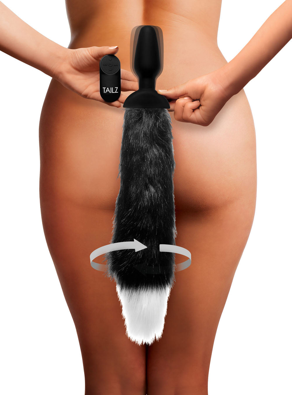 Waggerz Moving and Vibrating Fox Tail Anal Plug - Not Very Vanilla