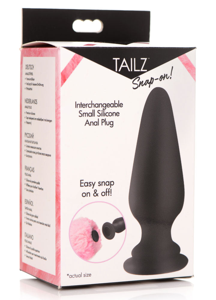 Snap-on Interchangeable Small Silicone Anal Plug - Not Very Vanilla