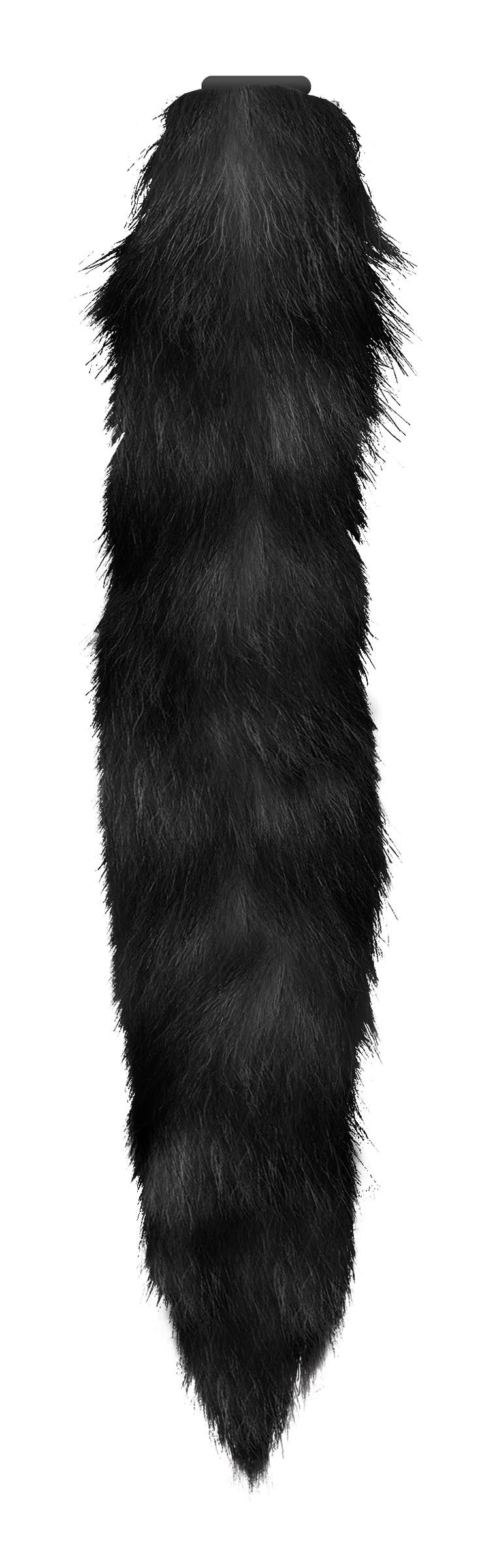 Interchangeable Black Fox Tail - Not Very Vanilla