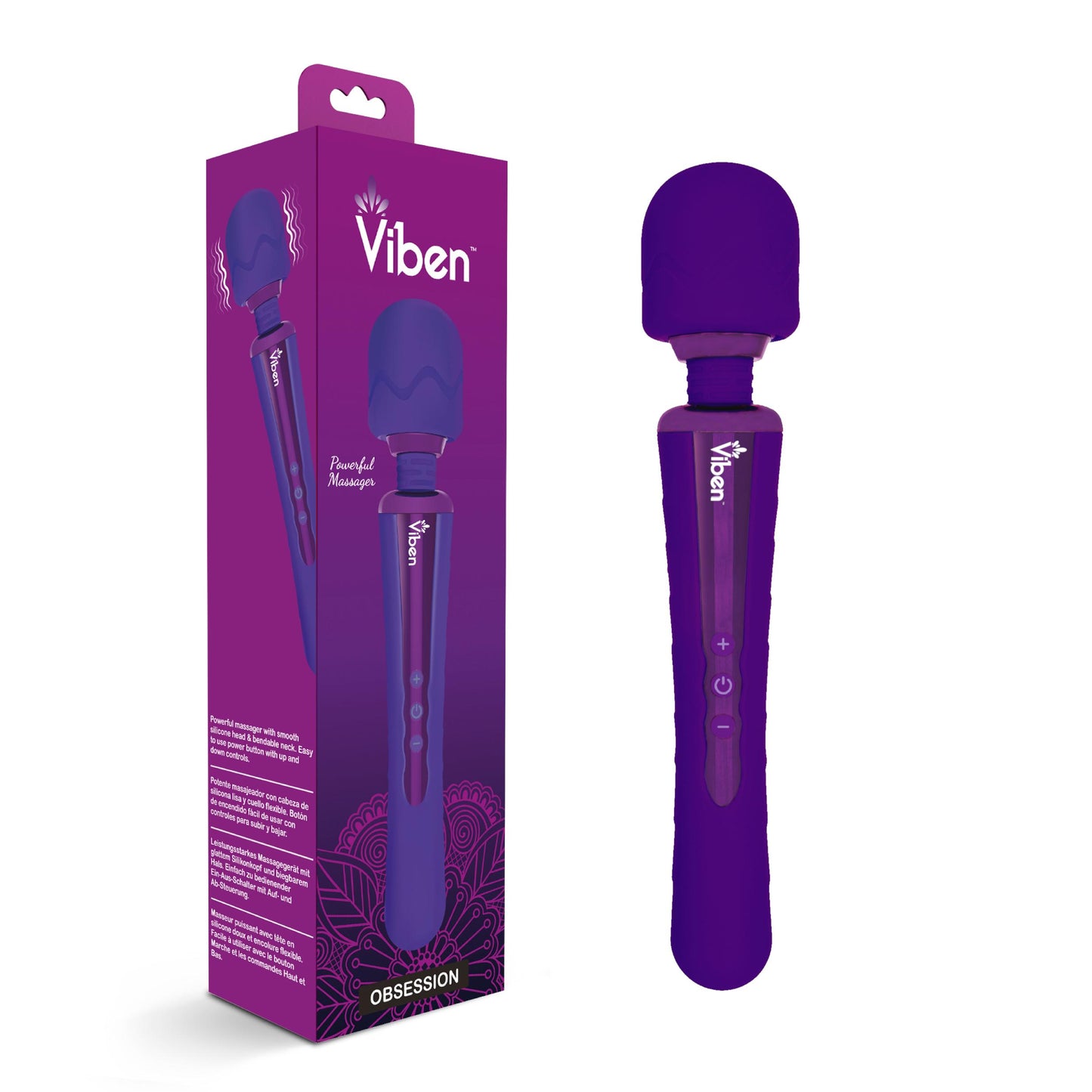 Obsession - Intense Wand Massager - Violet - Not Very Vanilla