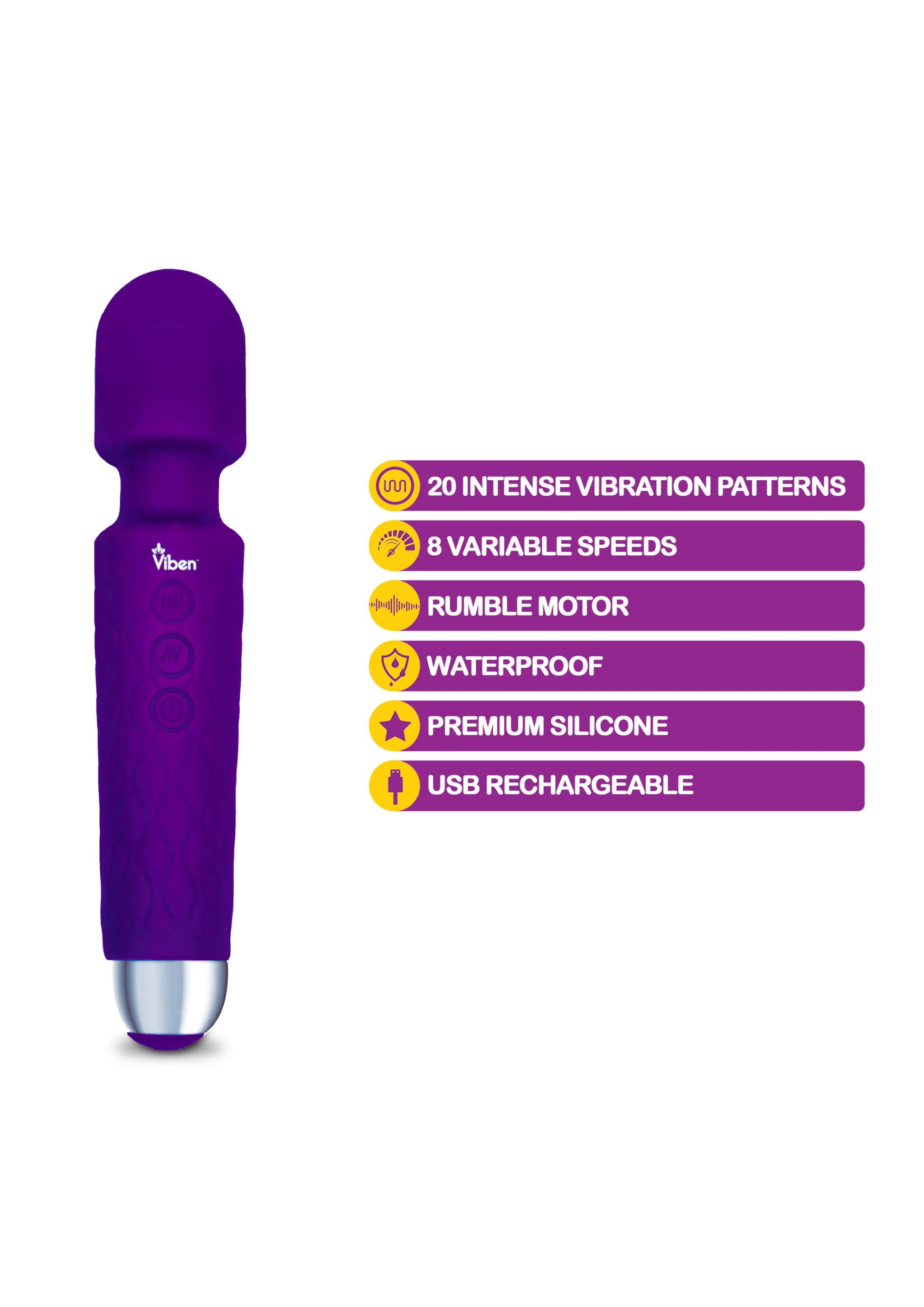 Tempest - Intense Wand Massager - Violet - Not Very Vanilla