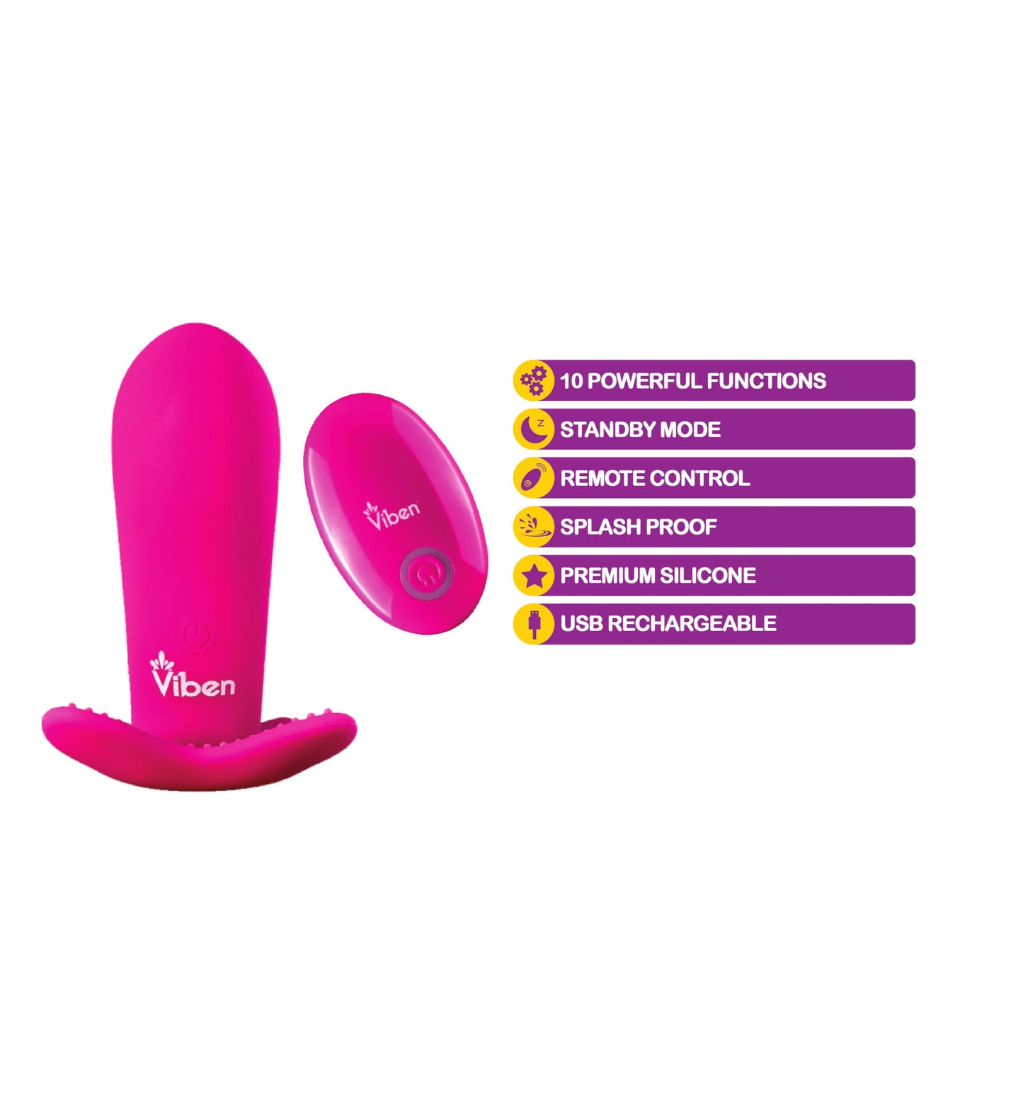 Intrigue - Hot Pink - Remote Control 10-Function Panty Vibe - Not Very Vanilla