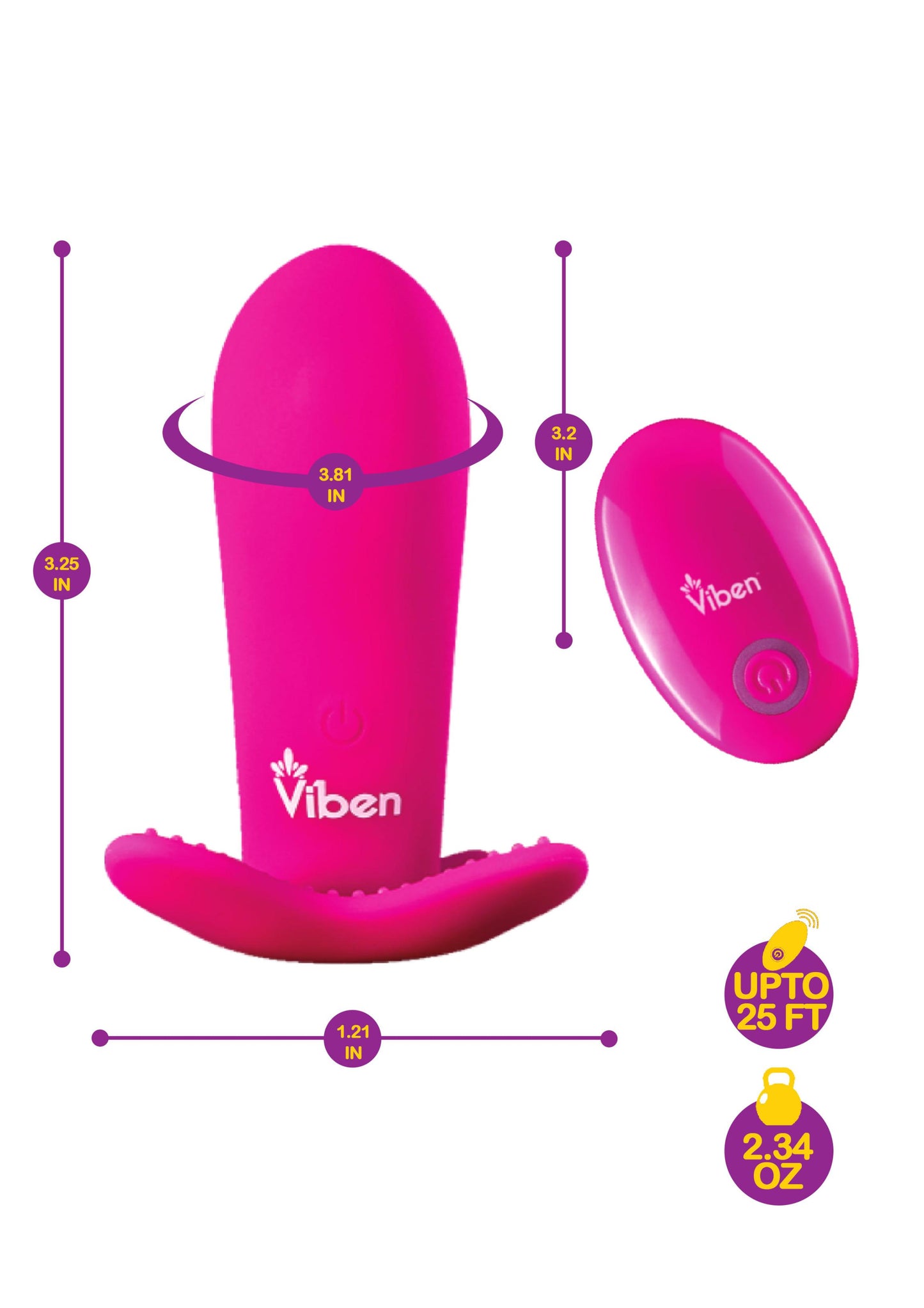 Intrigue - Hot Pink - Remote Control 10-Function Panty Vibe - Not Very Vanilla