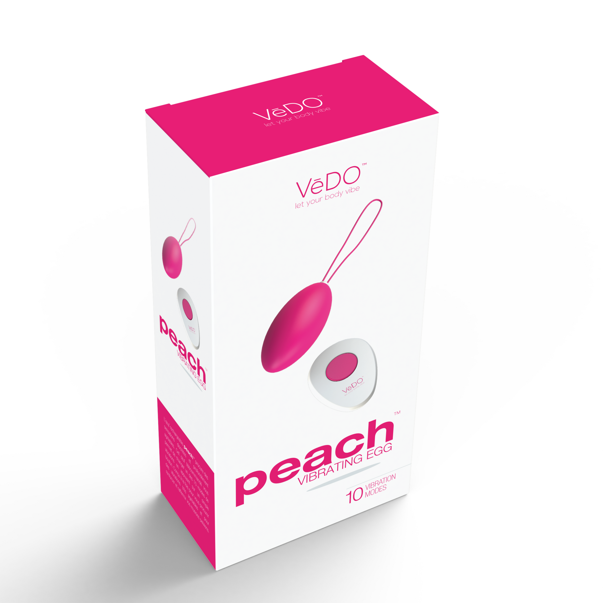 Peach Vibrating Egg - Foxy Pink - Not Very Vanilla