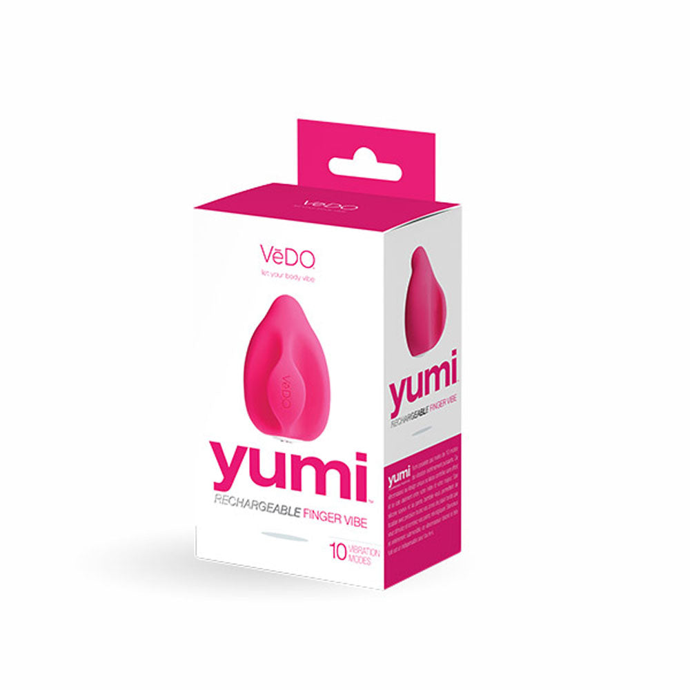 Yumi Rechargeable Finger Vibe - Foxy Pink - Not Very Vanilla