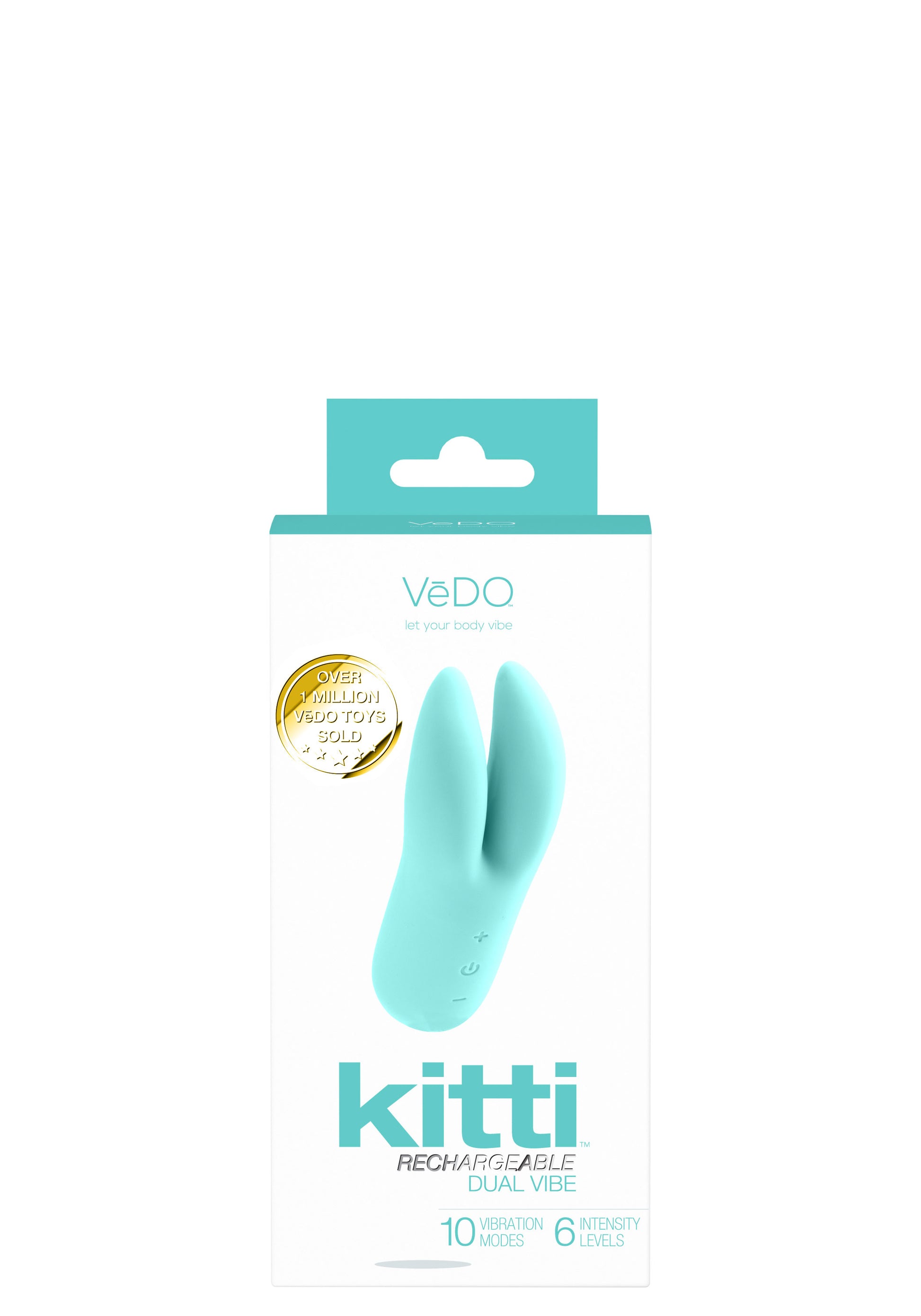 Kitti Rechargeable Dual Vibe - Tease Me Turquoise - Not Very Vanilla