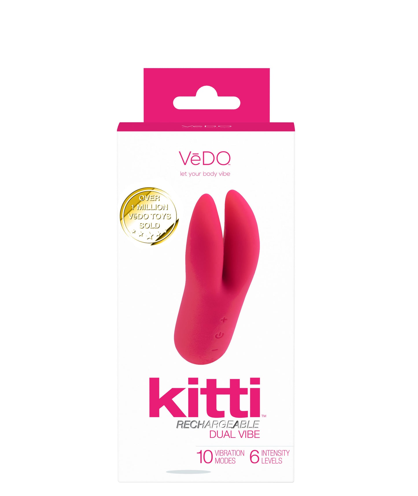 Kitti Rechargeable Dual Vibe - Foxy Pink - Not Very Vanilla