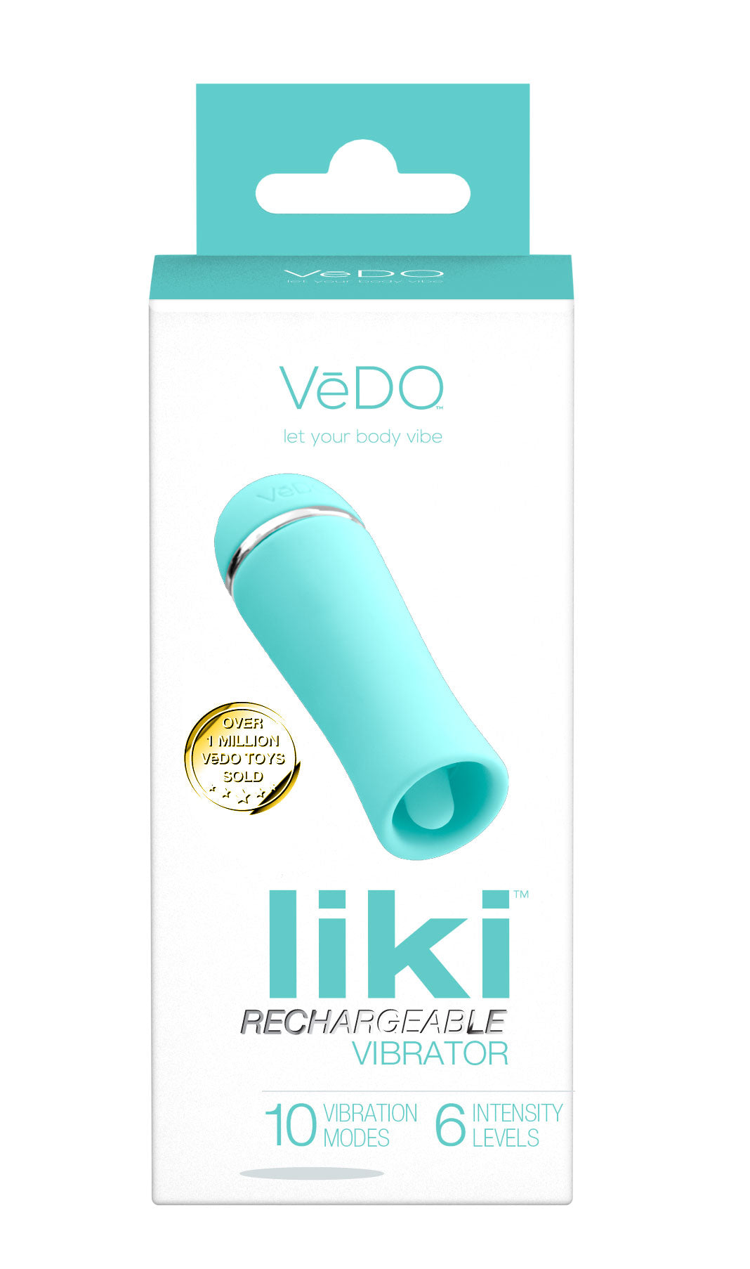 Liki Rechargeable Flicker Vibe - Tease Me Turqoise - Not Very Vanilla