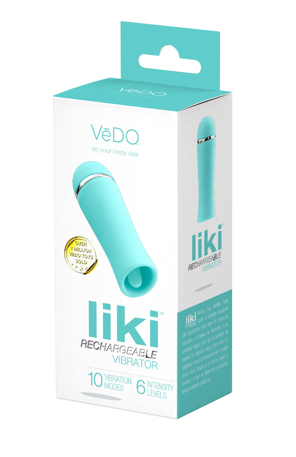 Liki Rechargeable Flicker Vibe - Tease Me Turqoise - Not Very Vanilla