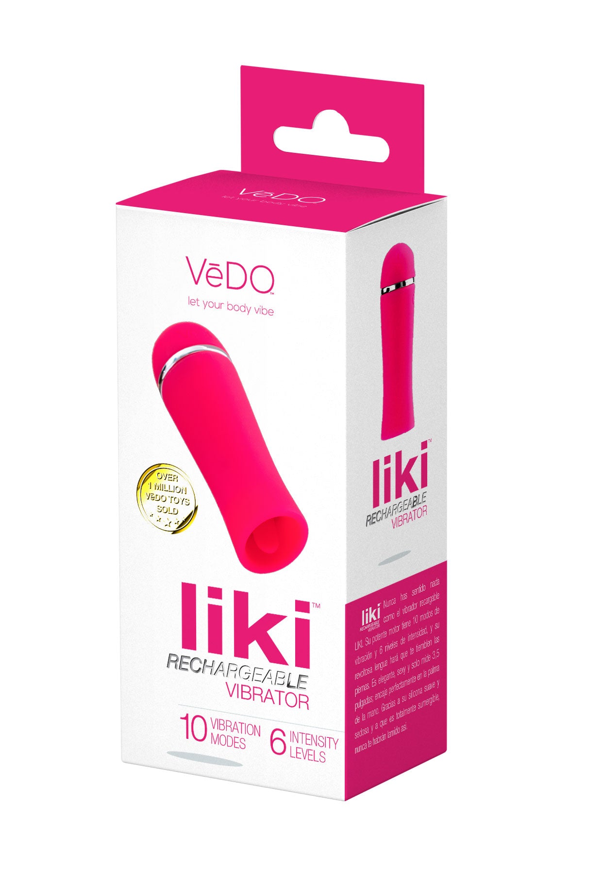 Liki Rechargeable Flicker Vibe - Foxy Pink - Not Very Vanilla