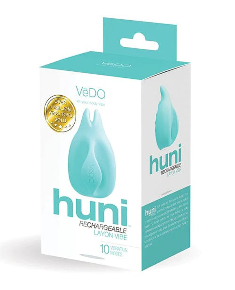 Huni Rechargeable Finger Vibe - Tease Me Turquoise - Not Very Vanilla