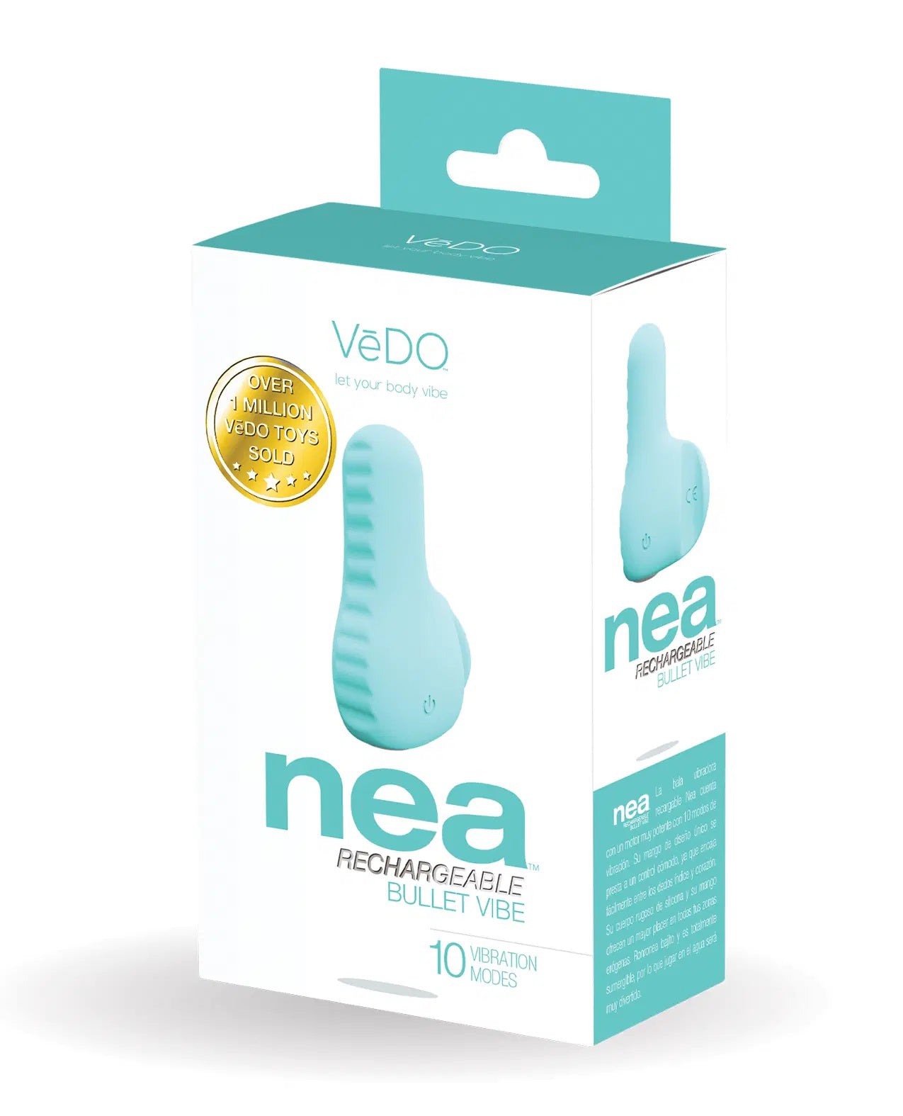 Nea Rechargeable Finger Vibe - Tease Me Turquoise - Not Very Vanilla