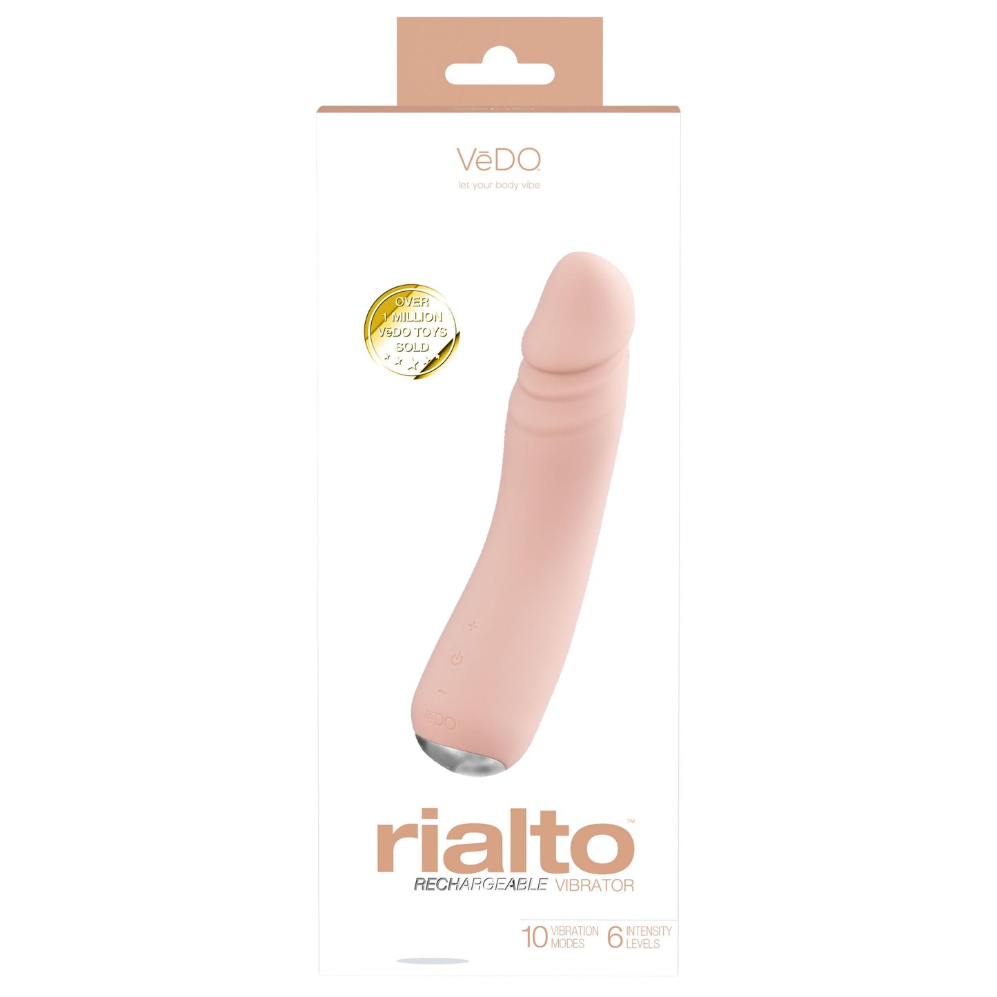 Rialto Rechargeable Vibrator - Vanilla - Not Very Vanilla