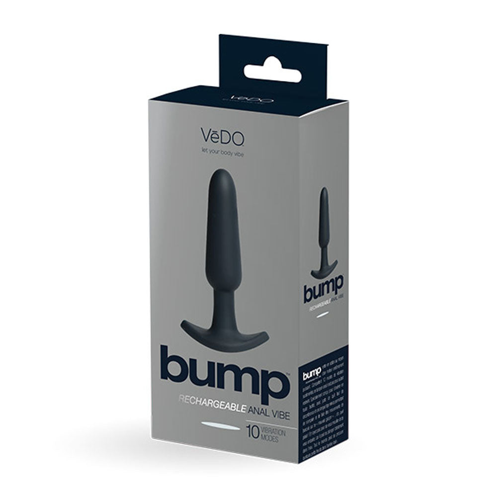 Bump Rechargeable Anal Vibe - Black - Not Very Vanilla