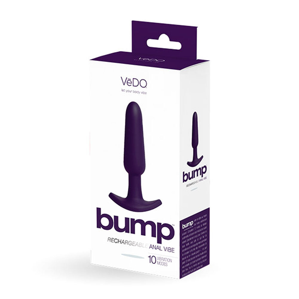 Bump Rechargeable Anal Vibe - Purple - Not Very Vanilla