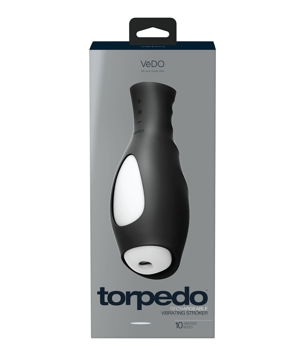 Torpedo Rechargeable Stroker - Just Black - Not Very Vanilla