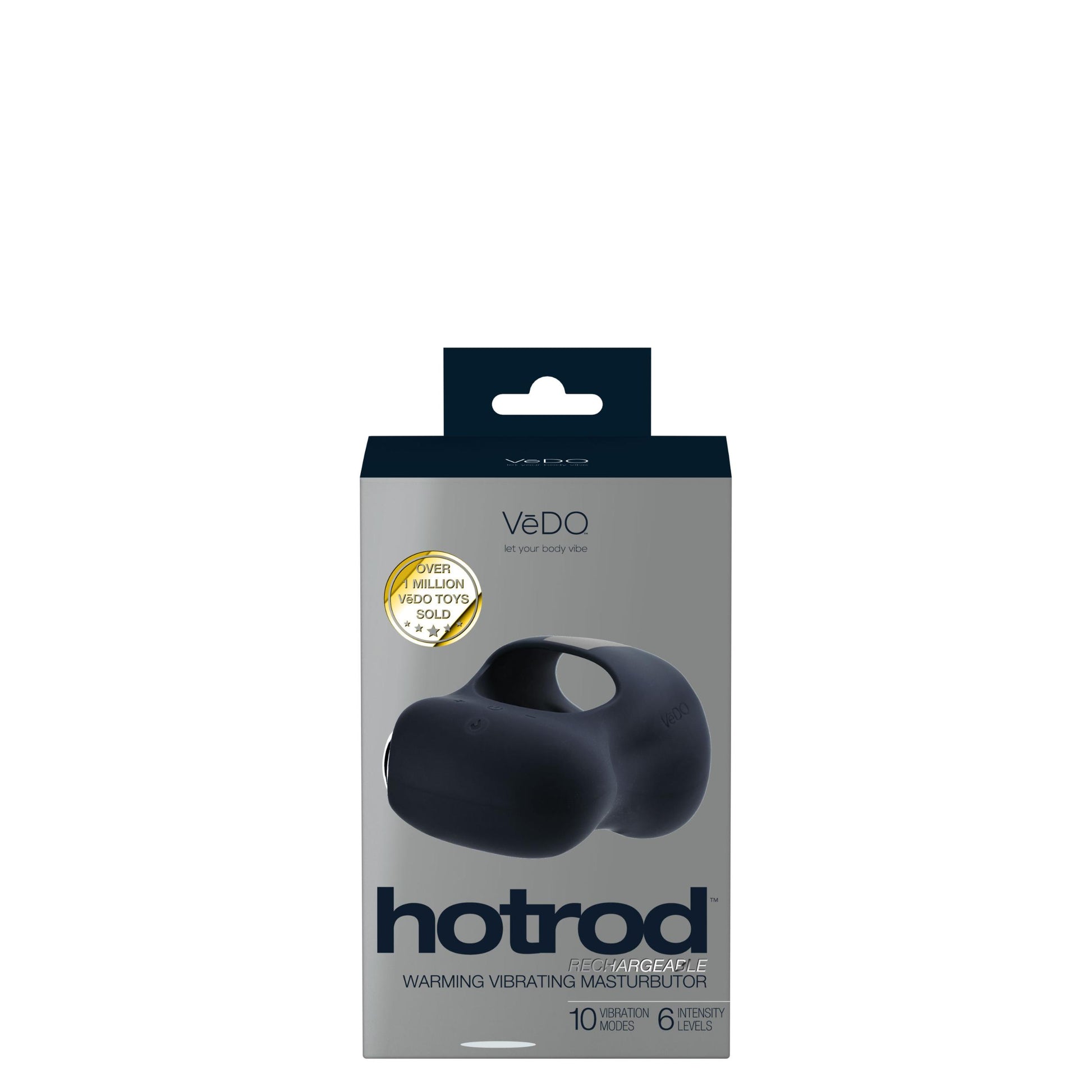 Hotrod Warming Vibrating Masturbator - Black - Not Very Vanilla