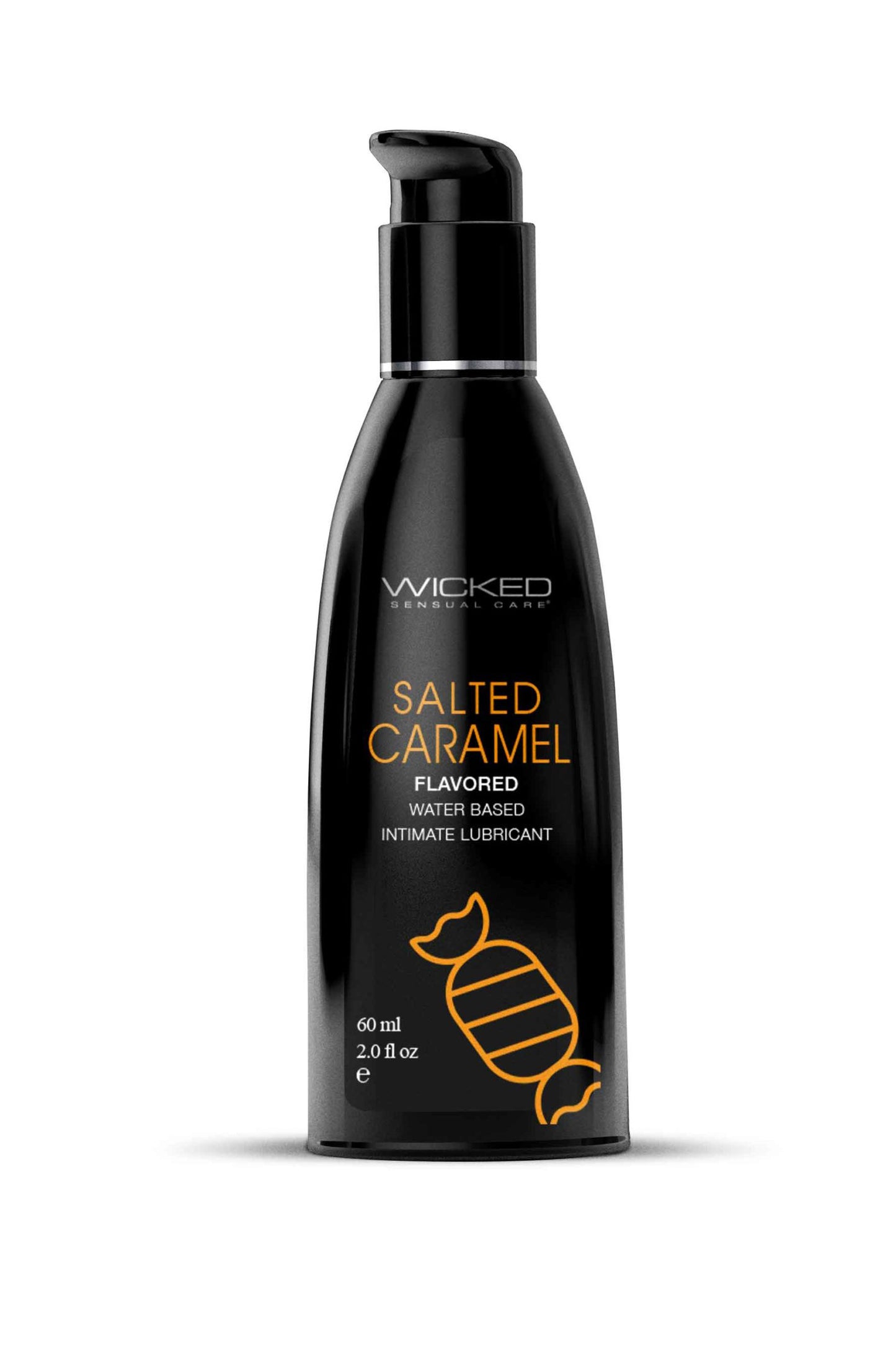 Aqua Salted Caramel Flavored Water Based Intimate Lubricant - 2 Fl. Oz. - Not Very Vanilla