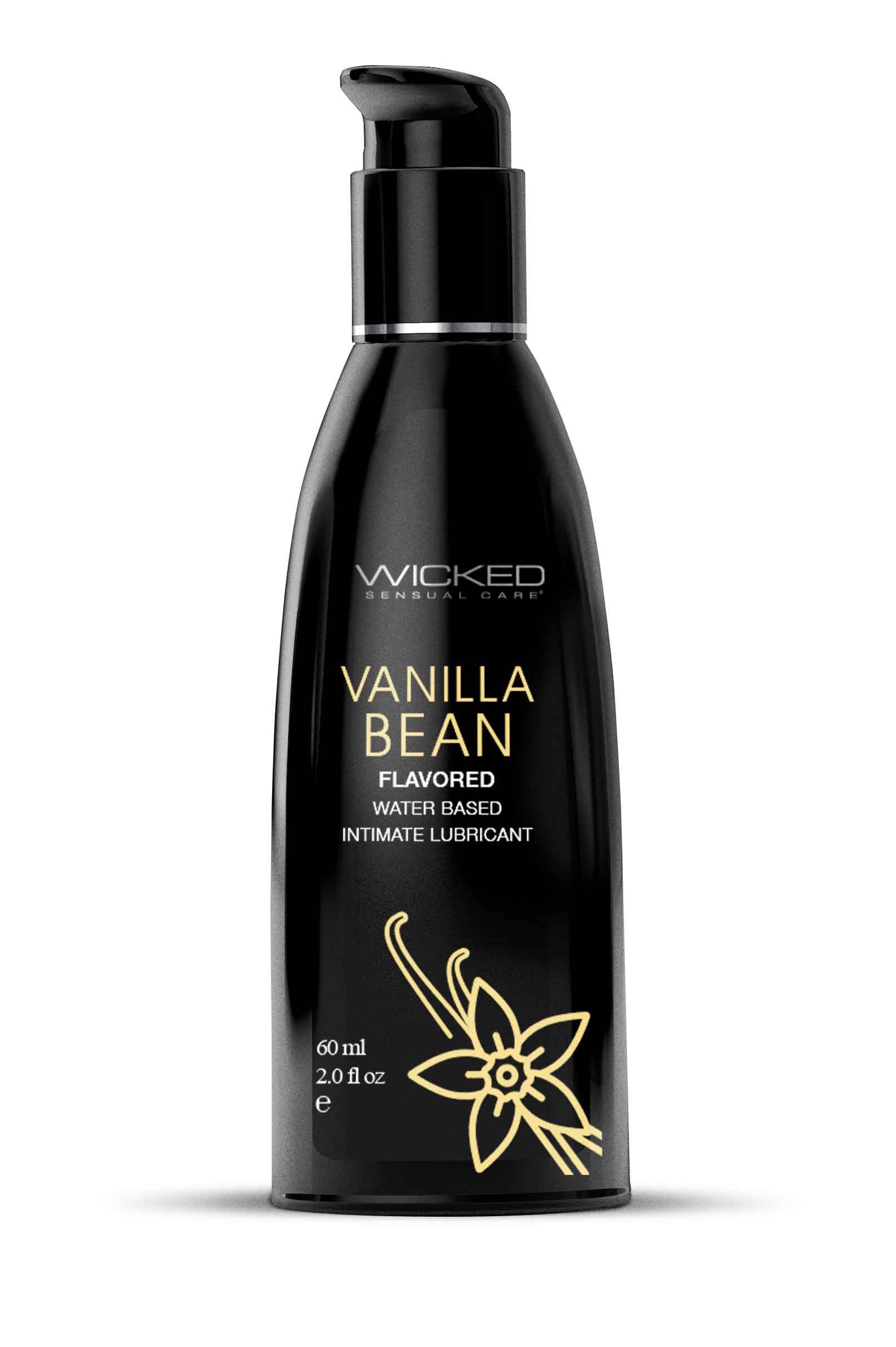 Aqua Vanilla Bean Flavored Water Based Intimate Lubricant - 2 Fl. Oz. - Not Very Vanilla